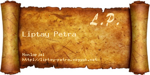 Liptay Petra névjegykártya